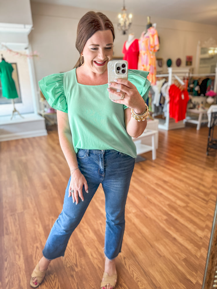 Totally Into You Top in Mint