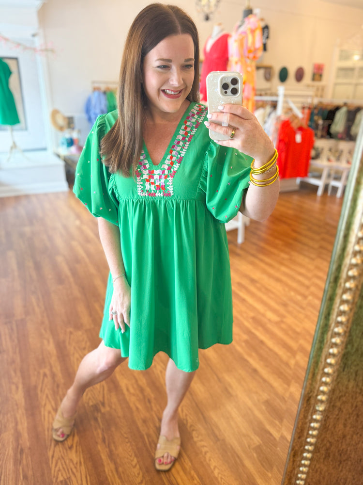 Happy to See You Dress in Green