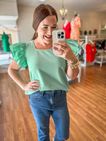 Totally Into You Top in Mint
