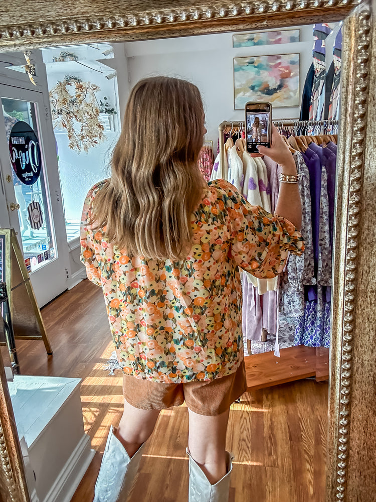 Fall is Calling Top in Mustard