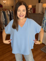 Always Loved it Top in Light Blue