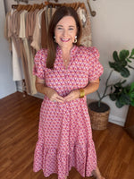 Callahan Midi Dress in Pink