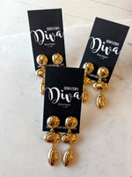 Oval Drop Earrings