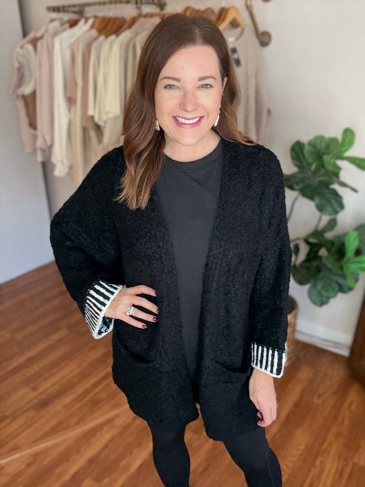 Cozy All Day Cardigan in Black