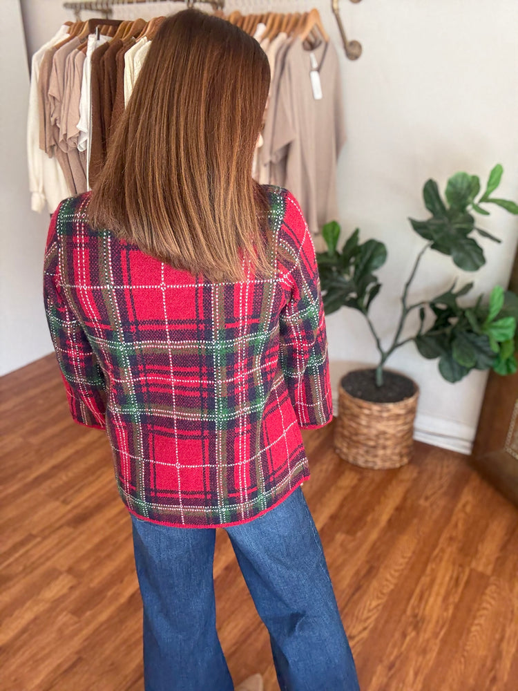 Looking Pine Sweater in Red
