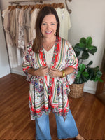 Crowd Pleaser Kimono in Red