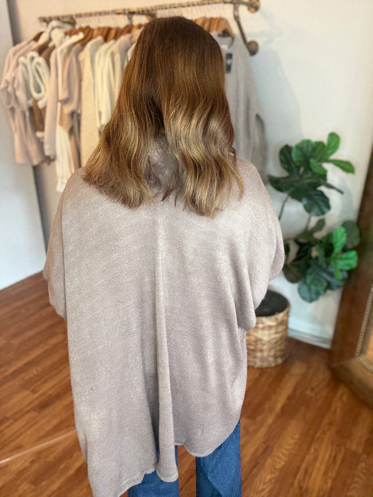 The Plaza Poncho in Mocha