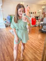 All You Need Romper in Green