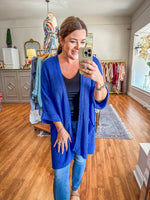 Clearly Yours Cardigan in Royal