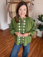 Meant for You Top in Green