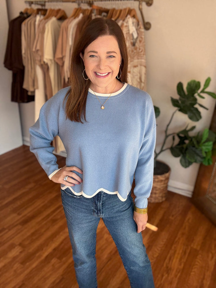 Looking for You Sweater in Blue