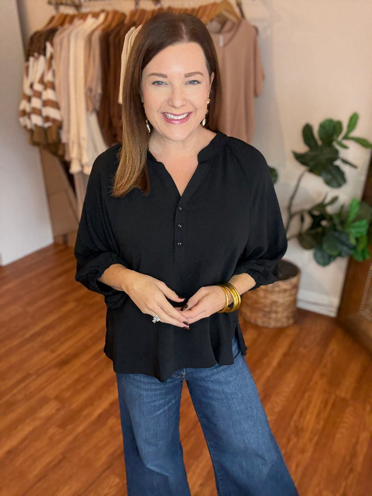 Catch You Off Guard Top in Black