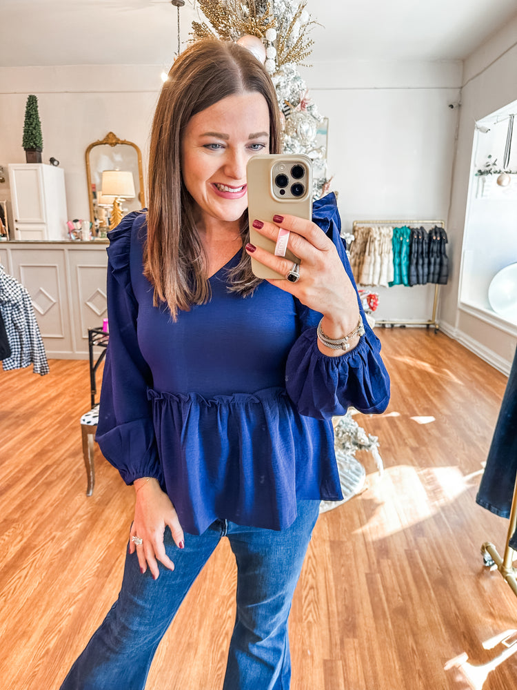 Tons of Options Top in Navy