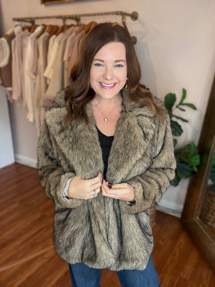 In the City Faux Fur Jacket