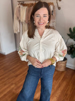 Stay Close Top in Cream