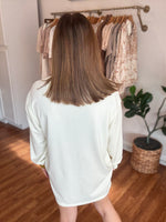 Weekend Sweatshirt Dress in Cream