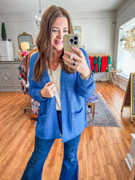 Nothing But Love Cardigan in Blue