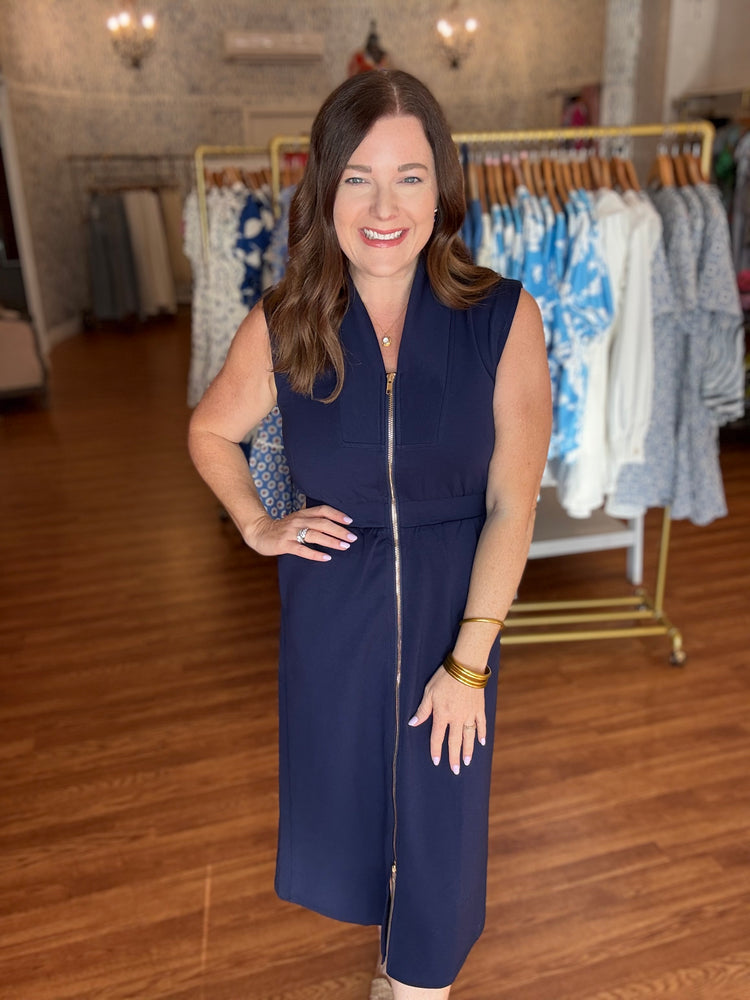 Shift Directions Dress in Navy