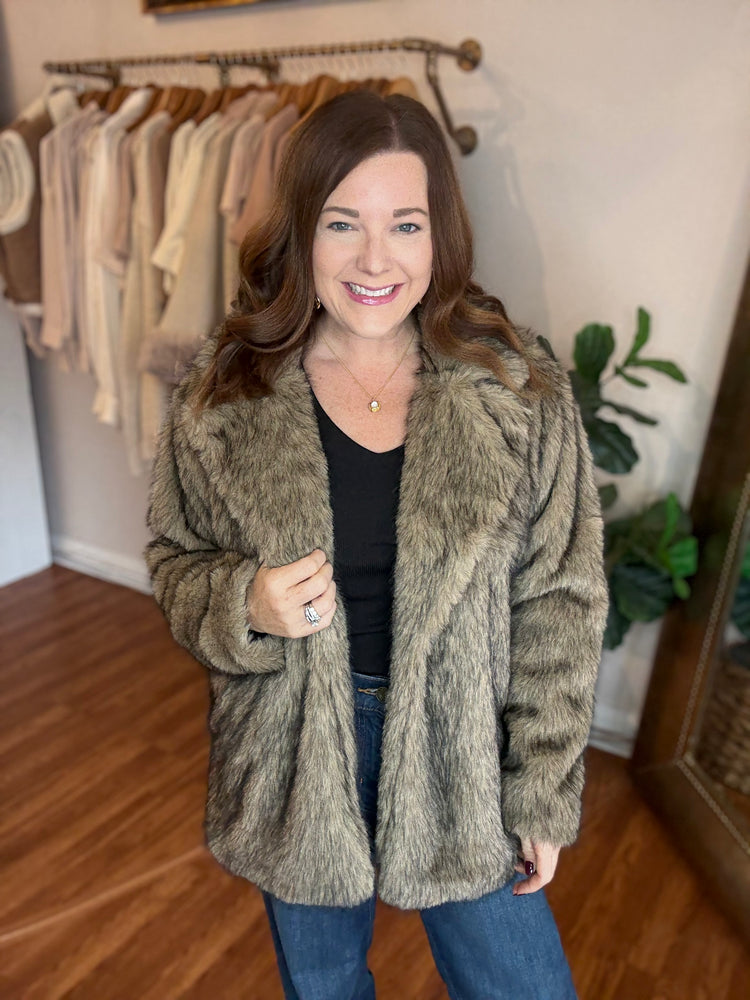 In the City Faux Fur Jacket