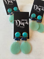 Stone Drop Earrings