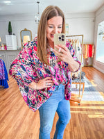 Living Out Loud Top in Magenta