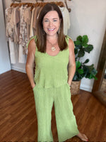 Catching Compliments Jumpsuit in Chartreuse