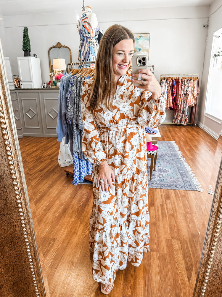 Thinking About Fall Maxi in Camel