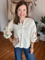 Stay Close Top in Cream
