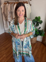 Crowd Pleaser Kimono in Green