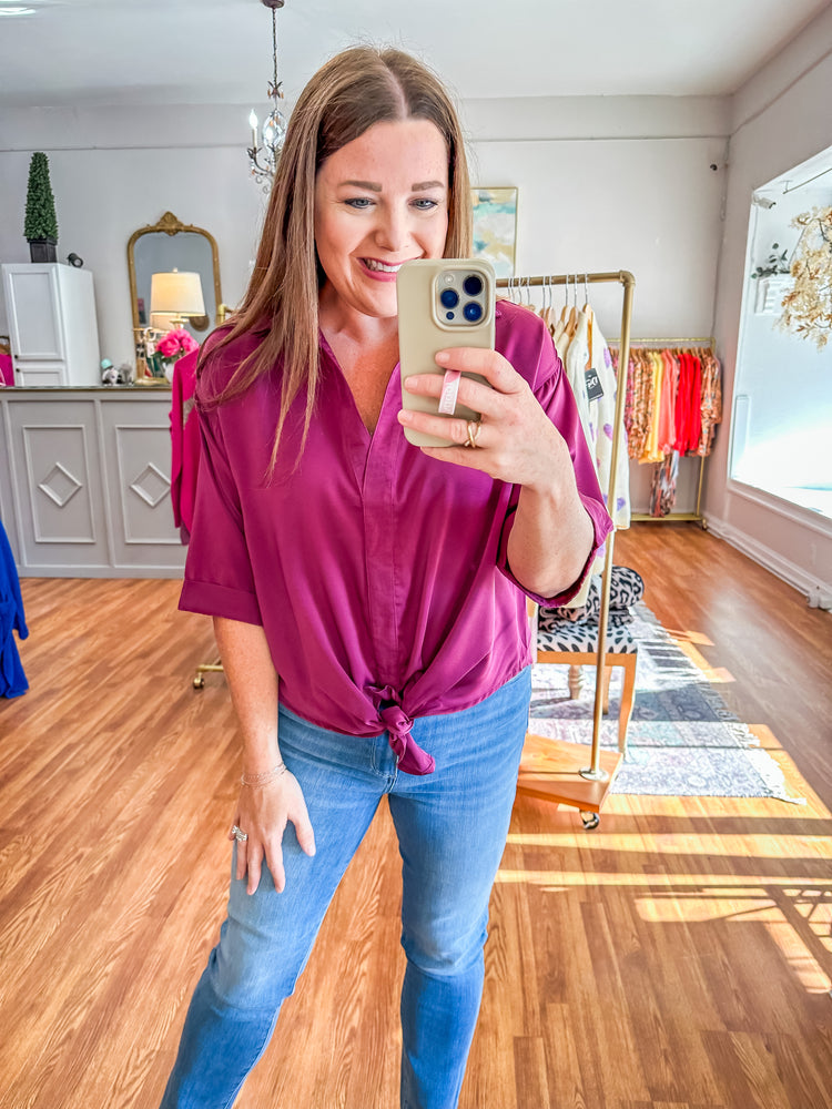 Still the One Top in Plum