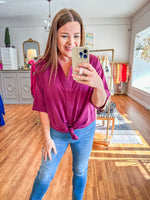 Still the One Top in Plum