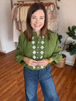 Meant for You Top in Green
