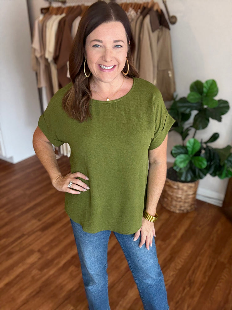 I'll Be Seeing You Top in Olive