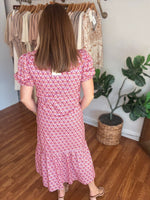 Callahan Midi Dress in Pink