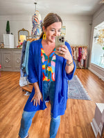 Clearly Yours Cardigan in Royal