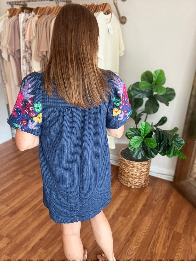 Ahead of It Dress in Navy