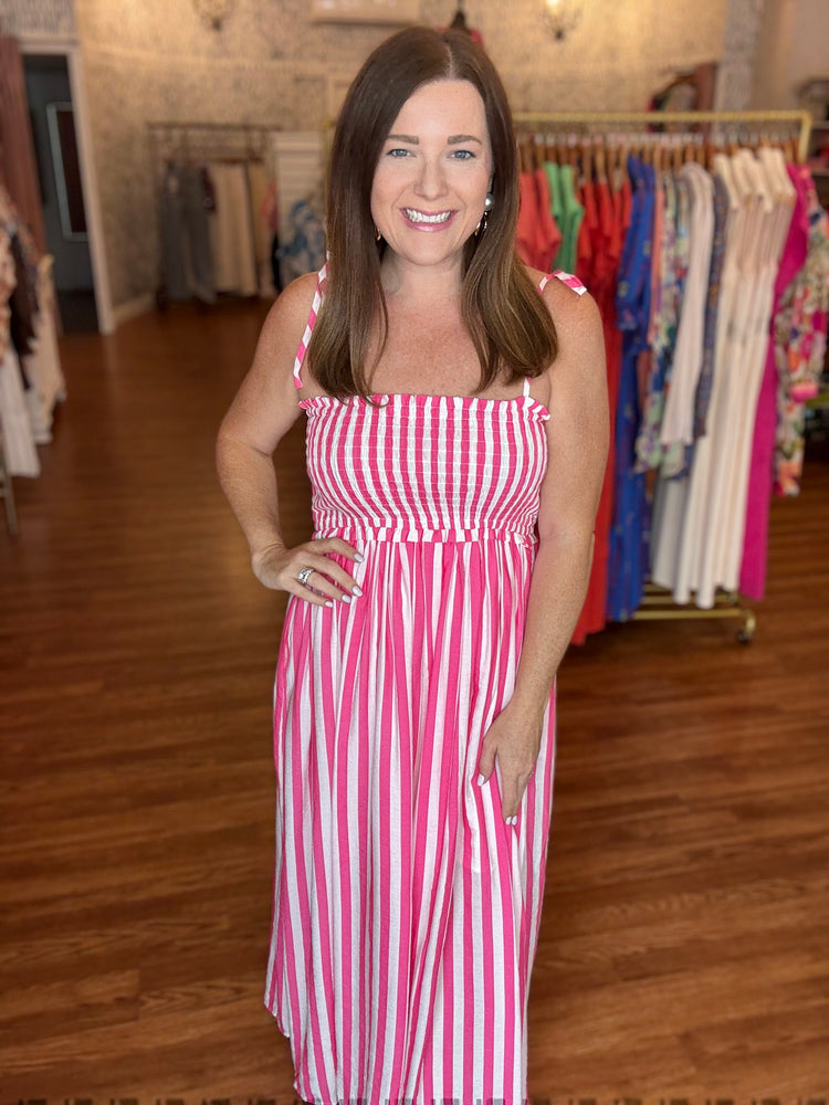 Make a Statement Dress in Pink