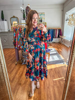 Flip the Script Midi Dress in Hunter