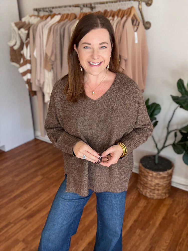 Before You Know It Sweater in Brown