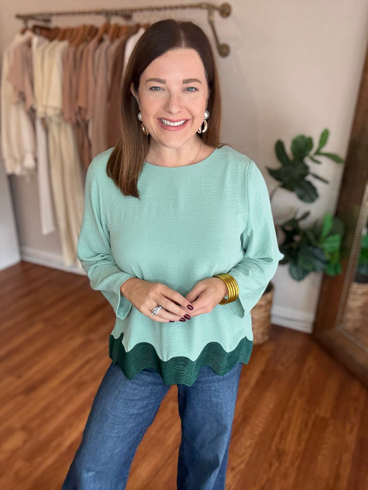 Until Forever Top in Green