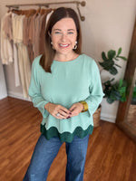 Until Forever Top in Green