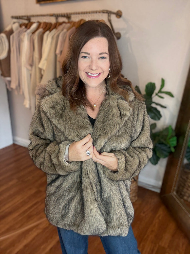 In the City Faux Fur Jacket