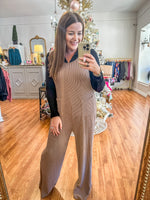 Easy for You Jumpsuit in Mocha