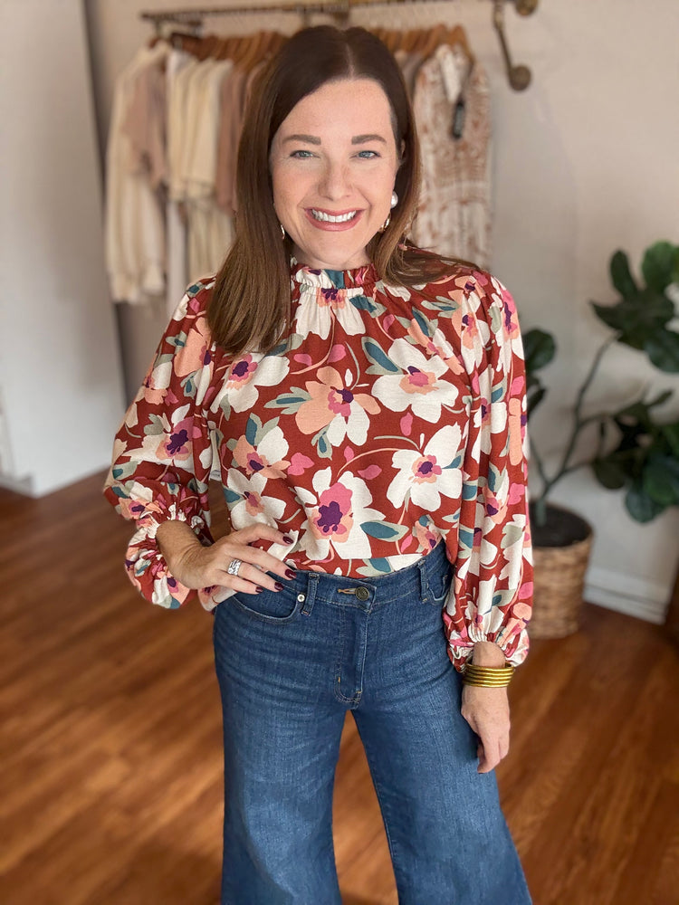 Sweet Little Things Top in Rust