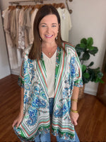 Crowd Pleaser Kimono in Green