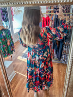 Flip the Script Midi Dress in Hunter