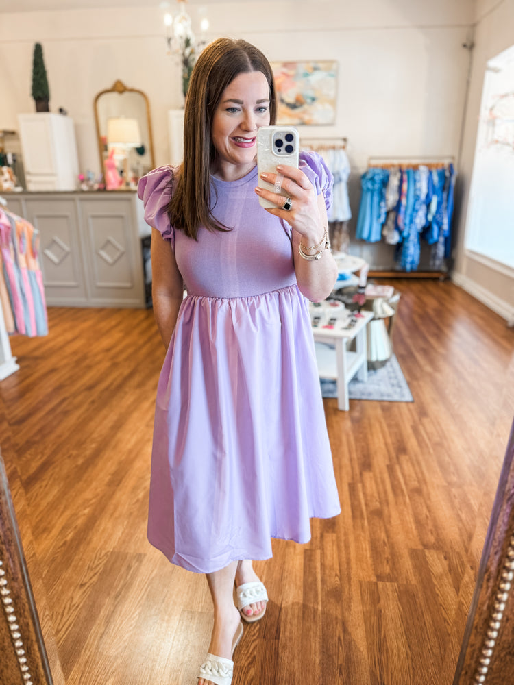 Find Your Way Dress in Lilac
