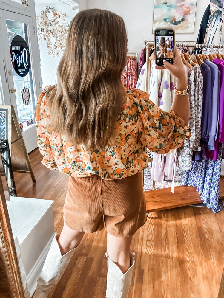 Fall is Calling Top in Mustard