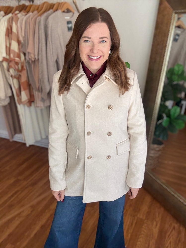 Around Town Coat in Bone