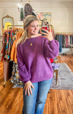 There for You Sweater in Violet